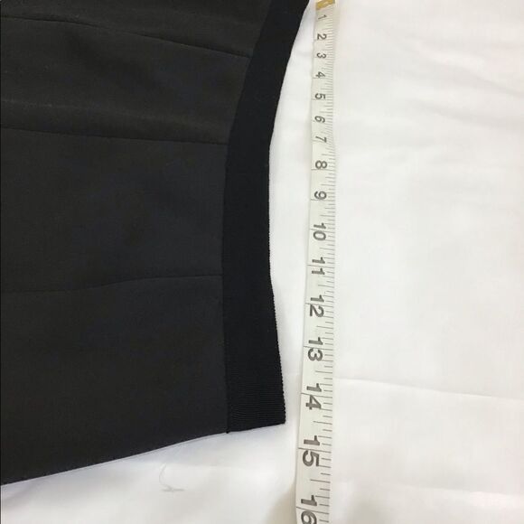 Rebecca Taylor Black High Waist Splicing Casual Flare Mini Skirt New Without Tag - Picture 4 of 11